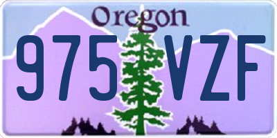 OR license plate 975VZF