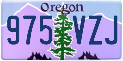 OR license plate 975VZJ