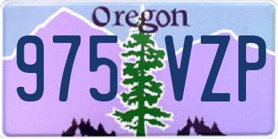 OR license plate 975VZP