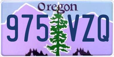 OR license plate 975VZQ