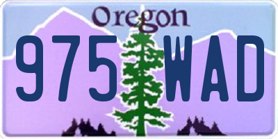 OR license plate 975WAD