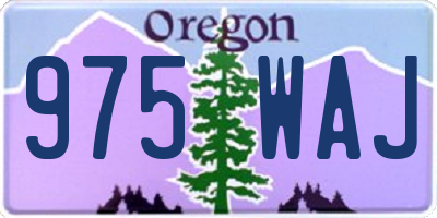 OR license plate 975WAJ
