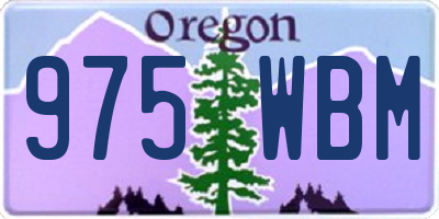 OR license plate 975WBM