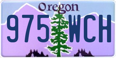 OR license plate 975WCH