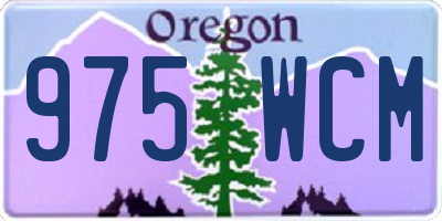 OR license plate 975WCM