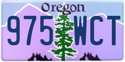 OR license plate 975WCT
