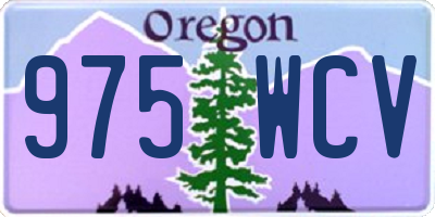 OR license plate 975WCV