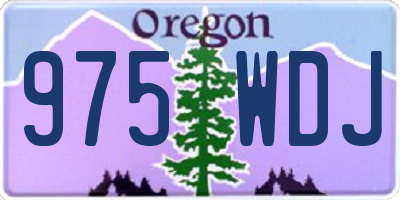 OR license plate 975WDJ