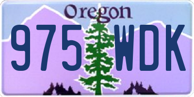OR license plate 975WDK