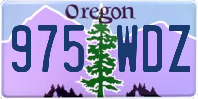 OR license plate 975WDZ