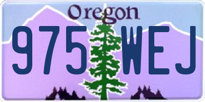 OR license plate 975WEJ