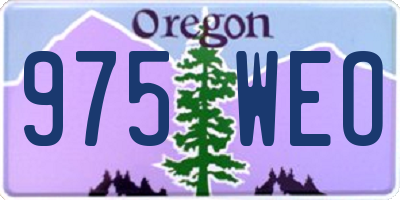 OR license plate 975WEO