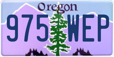 OR license plate 975WEP