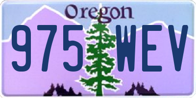 OR license plate 975WEV