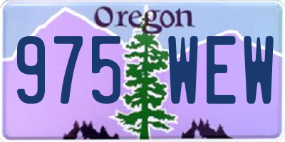 OR license plate 975WEW