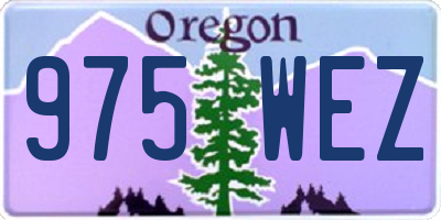 OR license plate 975WEZ