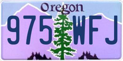 OR license plate 975WFJ