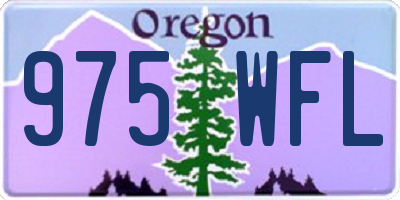 OR license plate 975WFL