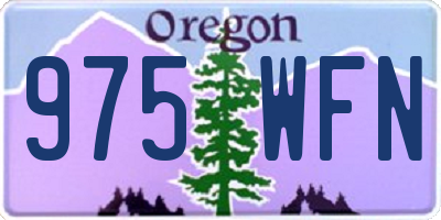 OR license plate 975WFN