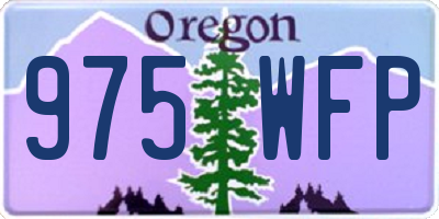 OR license plate 975WFP