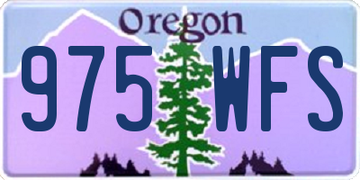 OR license plate 975WFS