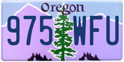 OR license plate 975WFU