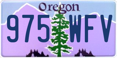 OR license plate 975WFV
