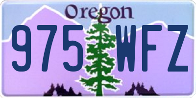 OR license plate 975WFZ