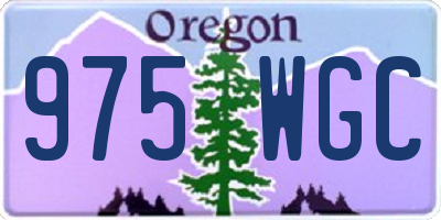 OR license plate 975WGC