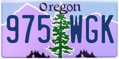 OR license plate 975WGK