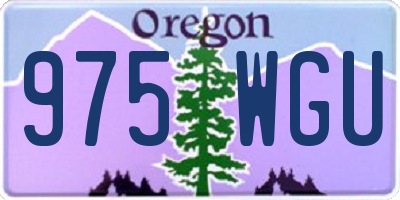 OR license plate 975WGU