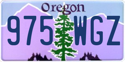 OR license plate 975WGZ