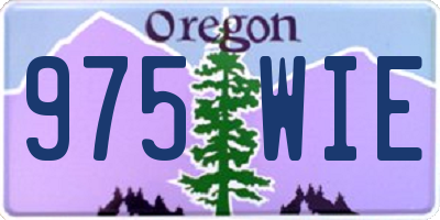 OR license plate 975WIE