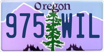 OR license plate 975WIL