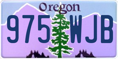 OR license plate 975WJB
