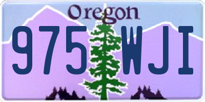 OR license plate 975WJI