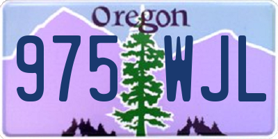 OR license plate 975WJL