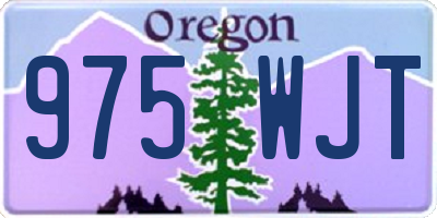 OR license plate 975WJT