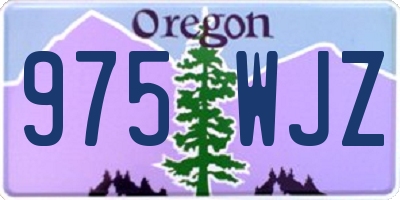 OR license plate 975WJZ