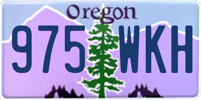 OR license plate 975WKH