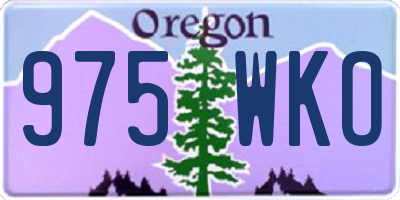 OR license plate 975WKO