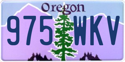 OR license plate 975WKV