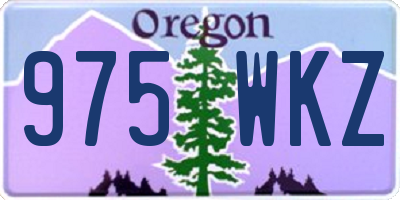 OR license plate 975WKZ