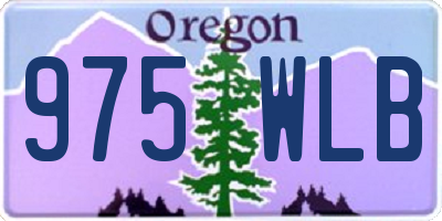 OR license plate 975WLB