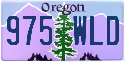 OR license plate 975WLD