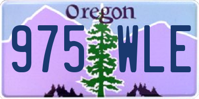 OR license plate 975WLE