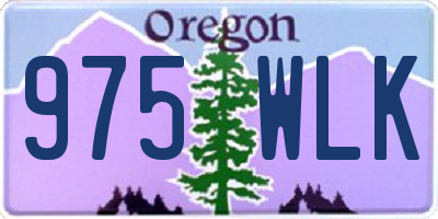 OR license plate 975WLK