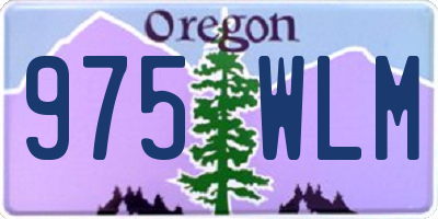 OR license plate 975WLM