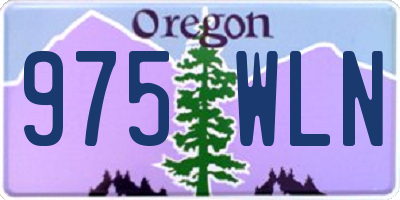OR license plate 975WLN