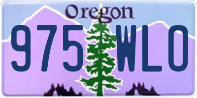 OR license plate 975WLO